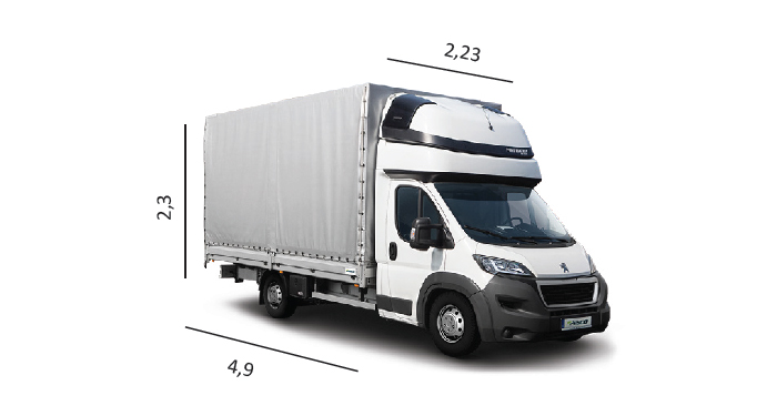 Curtainsider van